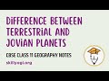 Terrestrial vs. Giant Planets
