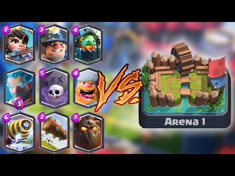 All Legendaries Trolling Arena 1 Clash Royale | Trolls & Funny Moments