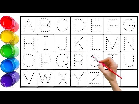 ABCD Alphabets.kids drawing and alphabets learning.counting numbers and drawing shapes.abc Kids song