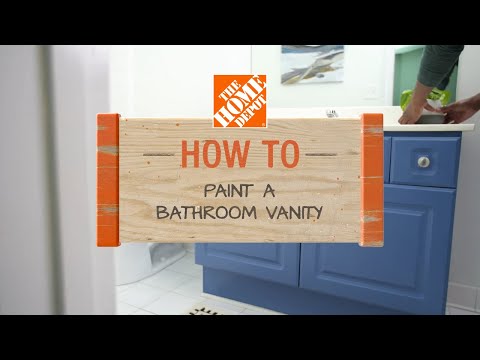 How to Paint a Bathroom Vanity