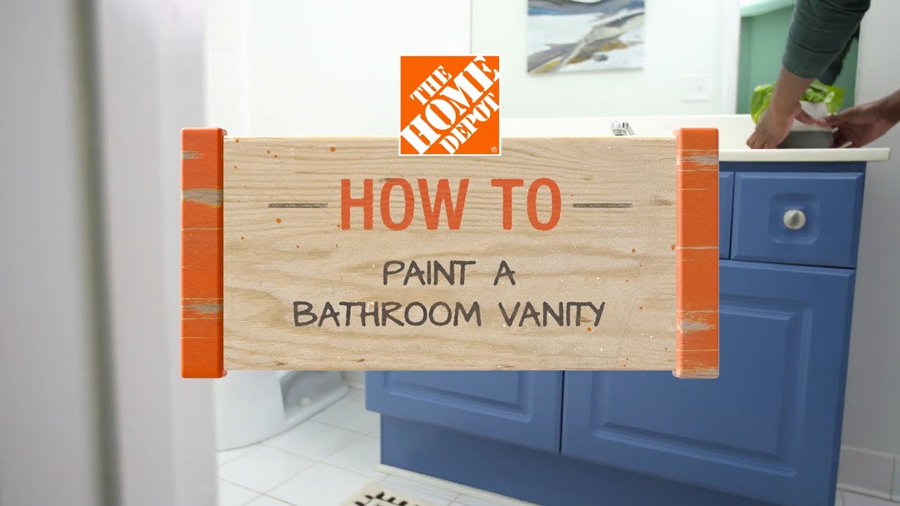 How to Paint a Bathroom Vanity