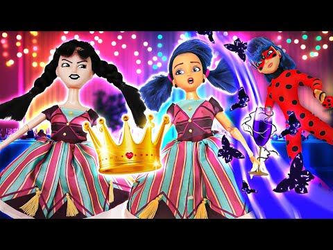 El rey y la reina del baile en la escuela de Marinette y Adrien
