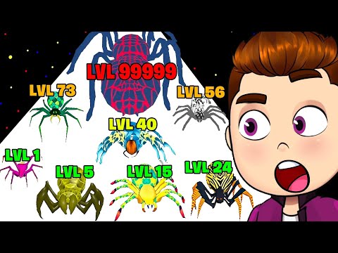 Die BESTE ENTWICKLUNG von RIESEN SPINNEN! (Spider Evolution: Runner Game)