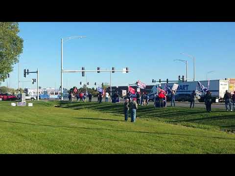 Pro Trump Rally Gurnee Illinois Wednesday October 7