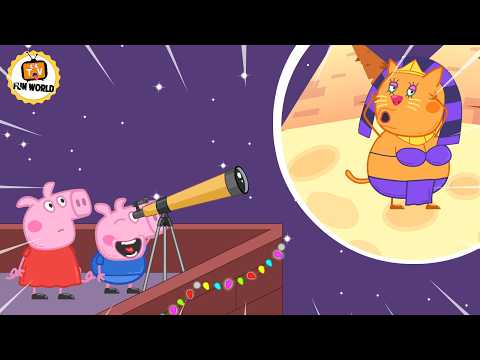 George Pig Sees Something Strange From The Moon #peppapig #animationmeme #georgepig