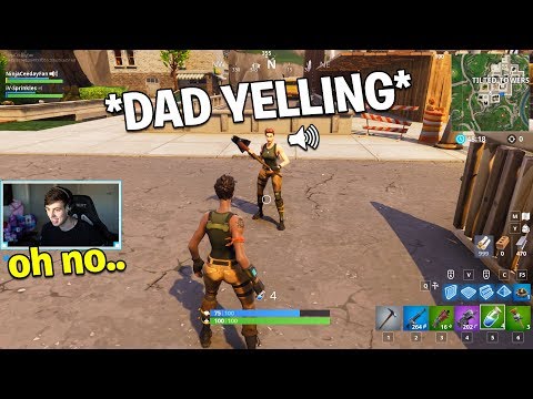 KIDS DAD GOT MAD when I tried to buy Tier 100 Battle Pass.. (Fortnite Battle Royale)