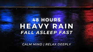 Drippy Heavy Rain Sounds for Sleep & Focus - Rain Ambience 48 Hours