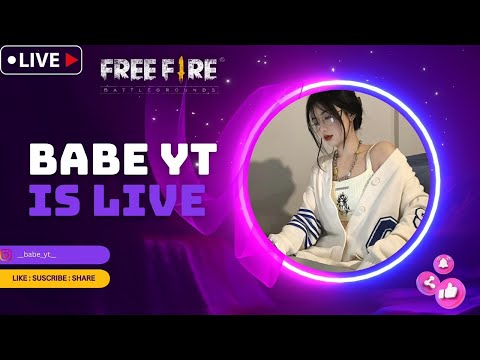 🔴BABE IS LIVE💖 UID REACTION & TC GIVEAWAY🤘🏻#rggamerlive #freefire #raistar #classyff #girlyoutuber