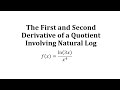 Calculus Derivatives and Logarithms