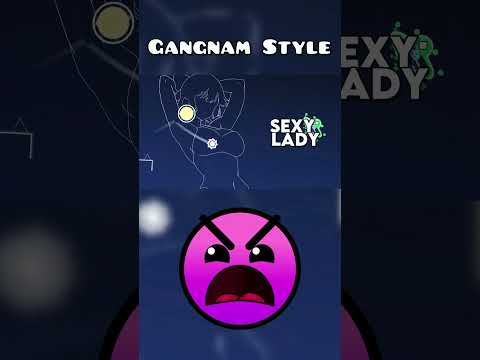Beat Gangnam Style In Geometry Dash 🔥 #gd #deluxe12