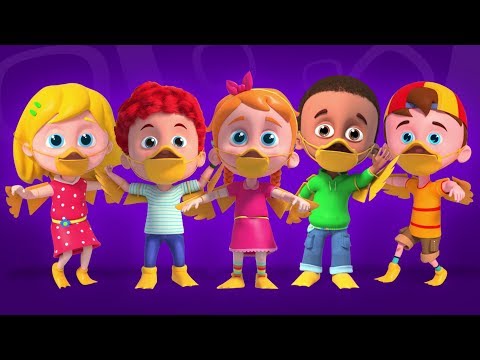 Five Little Ducks | Nursery Rhymes & Kids Songs | Cartoon for Childrens