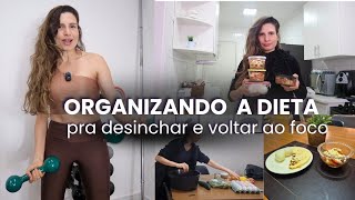 Minha rotina real pra voltar ao foco e desinchar a BARRIGA. 