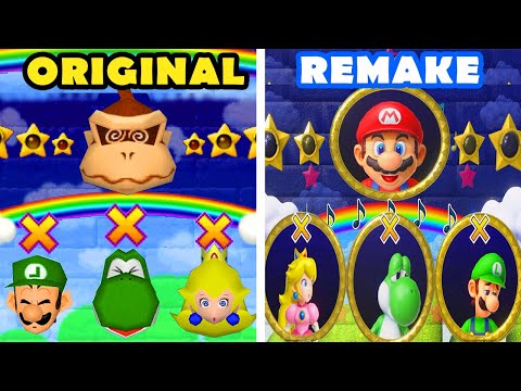 Mario Party Superstars vs Mario Party 2 - Original Donkey Kong vs Remake Mario Battles