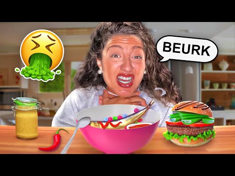 JE GOÛTE VOS PIRES MÉLANGES D'ALIMENTS !🤮 ( j'ai vomi )