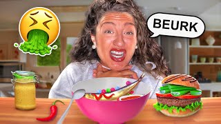 JE GOÛTE VOS PIRES MÉLANGES D'ALIMENTS !🤮 ( j'ai vomi )