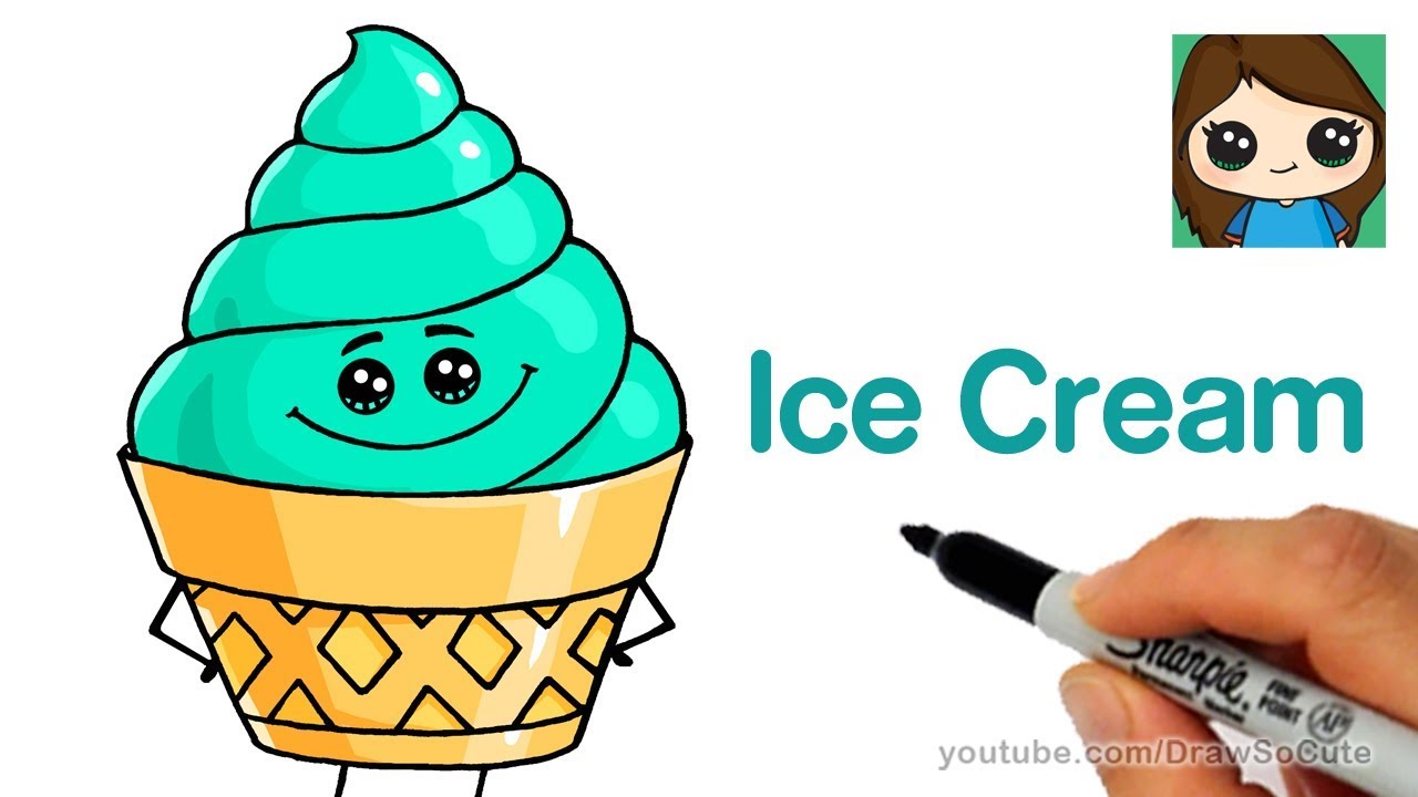 How to Draw an Ice Cream The Emoji Movie