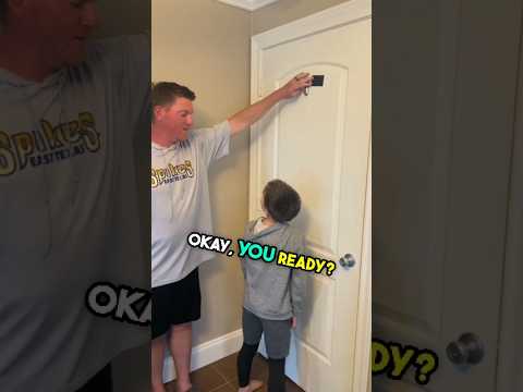 Dad tries the "credit card challenge" with his son and it's hilarious