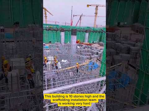 Scaffolding Installation Team #workers #build
