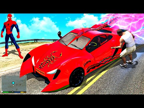 Stealing SPIDERMAN CARS In GTA 5