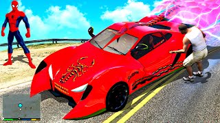 Stealing SPIDERMAN CARS In GTA 5