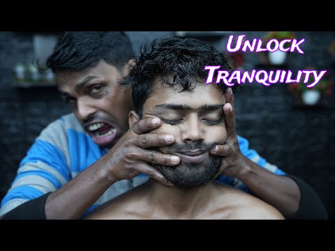 Unlock Tranquility: ASMR Head & Shoulder Massage with Forehead Tapping for Stress Relief