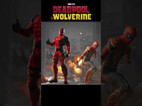 Deadpool & Spider-Man team-up VS. Wolverine 😂🔥 #lol