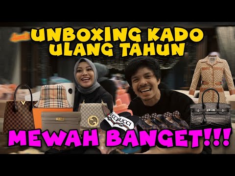 UNBOXING KADO ULANG TAHUN, MEWAH BANGET!!!