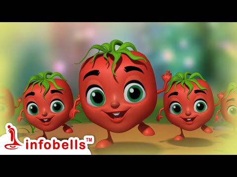 ওহ টমেটো, লাল টমেটো - Aha Tomato | Bengali Nursery Rhymes & Cartoons | Infobells #bengalirhymes