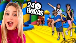 24 Horas no PARQUE DE TRAMPOLIM com meus amigos