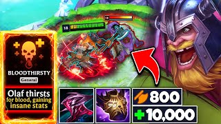 WHEN OLAF BECOMES A TRUE VIKING! (10,000 HP, 800 AD, INFINITE ATTACK SPEED)