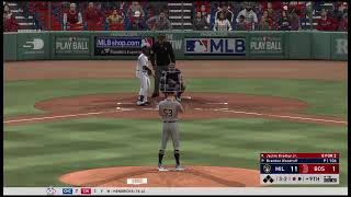 Brewers (39-24) vs Red Sox, June 6th, 2020 MLB THE SHOW 20 Simulation