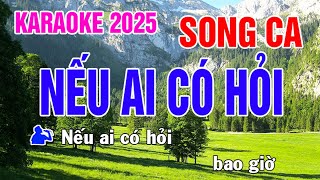 Karaoke Nếu Ai Có Hỏi Nhạc Sống Song Ca - Phối Mới Dễ Hát - Nhật Nguyễn