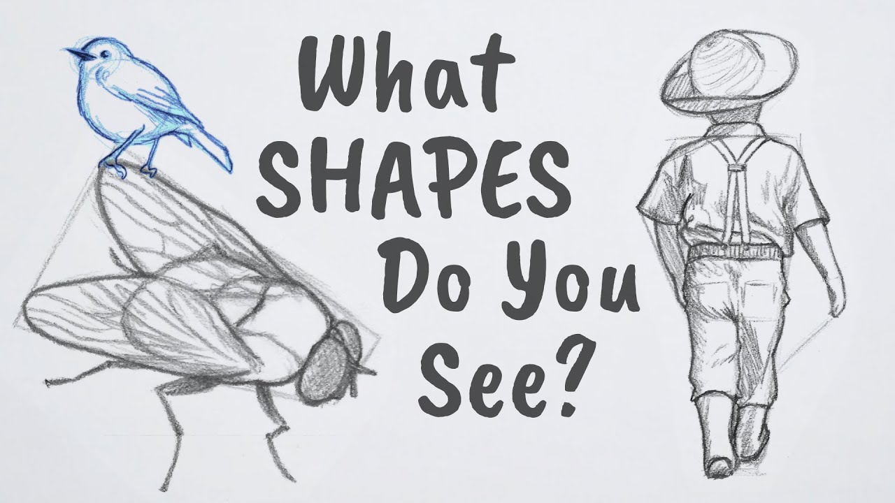 How to Draw ANYTHING Using Simple Shapes - RapidFireArt