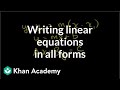 Exploring Forms of Linear Equations