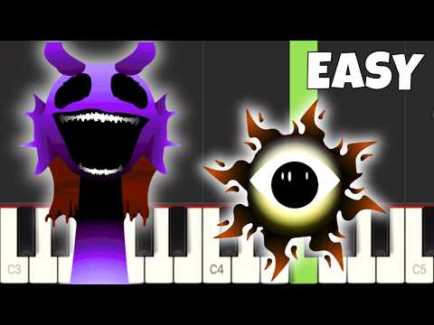 Incredibox Sprunki Phase 3 RM - EASY Piano Tutorial - NEW Sounds