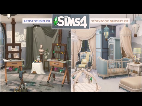 Artist Studio & Storybook Nursery kit REVIEW | THE SIMS 4 | Stop Motion