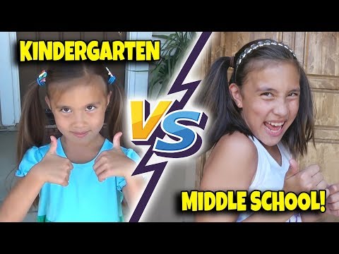 Download Video KINDERGARTEN VS. MIDDLE SCHOOL!!! First Day Of School Morning Routine! Download Video KINDERGARTEN VS. MIDDLE SCHOOL!!! First Day Of School Morning Routine!