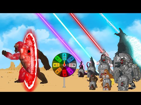 Evolution of GODZILLA vs KONG: Monsters Ranked From Weakest To Strongest??? - FUNNY CARTOON