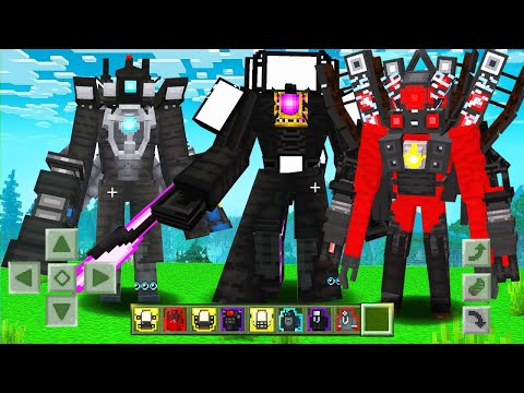 MINECRAFT PE:-FORBIDDEN SKIBIDI TOILET ADD ON V8.3 IN MINECRAFT (POCKET EDITION)-ADDON