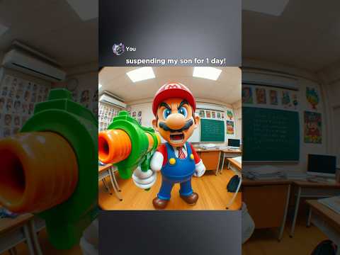 Mario Saves Sonic From School Suspending… #ai #memes #sonic