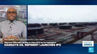 YouTube video thumbnail: Nigeria: Africa's Biggest oil Refinery Dangote Launches IPO