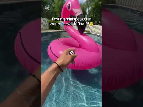 I canโt believe this๐ฅ #minispeaker #bass #poolvibes #musica