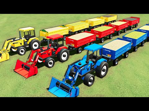 FRUIT TRAIN OF COLORS! Multi Fruit LOADING AND SELLING DAY with HOBBY TRACTORS! FS22