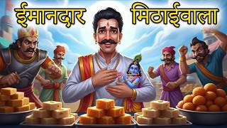 ईमानदार मिठाईवाला | IMAANDAAR MITHAIWALA | HINDI KAHANIYA | HINDI STORIES | JANMASHTAMI SPECIAL