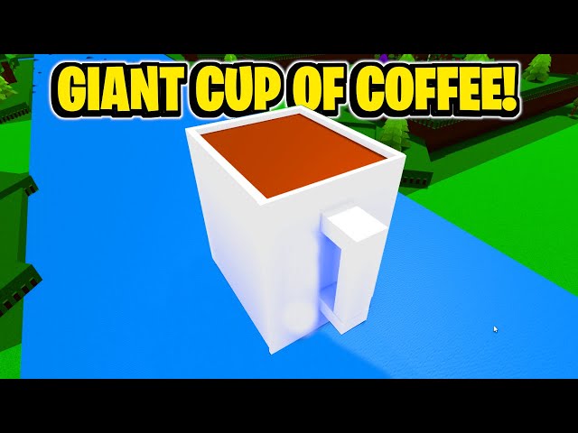 I Built A Giant Cup Of Coffee In Build A Boat For Treasure In Roblox