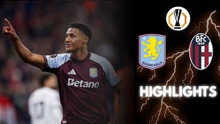 Aston Villa v Bologna UEL Quarter Finals 2nd leg HIGHLIGHTS #astonvilla #bologna #highlights #utv 