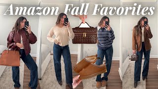 AMAZON FALL FAVES 🍂 affordable fashion finds, fall sweaters, bags, boots