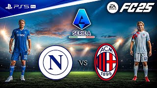 FC 25 - Napoli vs. AC Milan Ft. Luka Modric, De Bruyne, | Serie A 25/26 Full Match | PS5™ Pro [4K60]