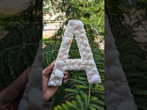 A with seashell🌊🐚 #art #artwork #arte #artandcraft #diy #diycrafts #shorts #craft #craftideas #3dart