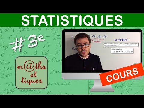 LE COURS : Statistiques - Troisième